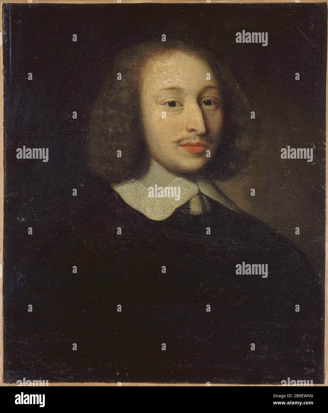ALLEGED PORTRAIT OF BLAISE PASCAL Portrait présumé de Blaise Pascal (1623-1662), savant et écrivain français. Anonyme. Paris, musée Carnavalet. Stock Photo