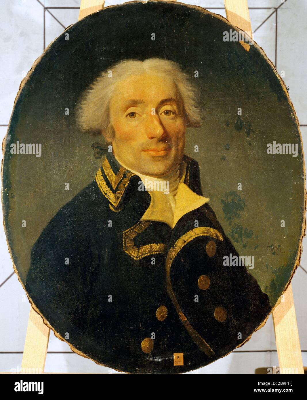 PORTRAIT OF A GENERAL DIVISION Joseph Boze (1744-1826). 'Portrait d'un général de division entre 1791 et 1794'. Huile sur toile. Paris, musée Carnavalet. Stock Photo