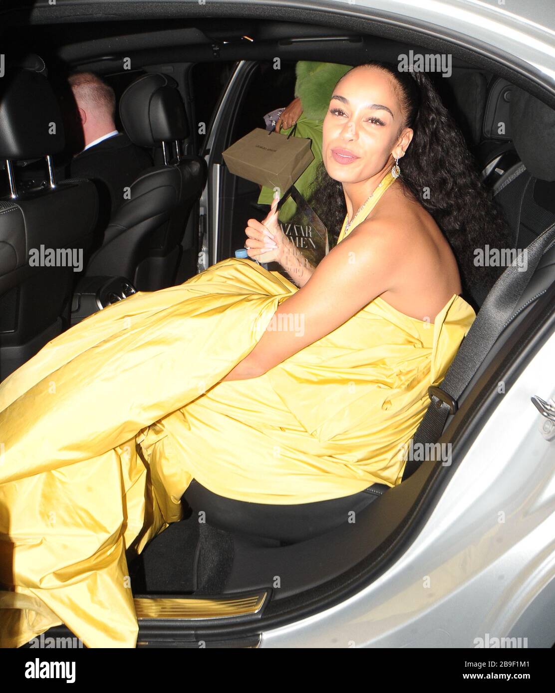 Jorja Smith Departs the Harper's Bazaar Women of the Year Awards 2019