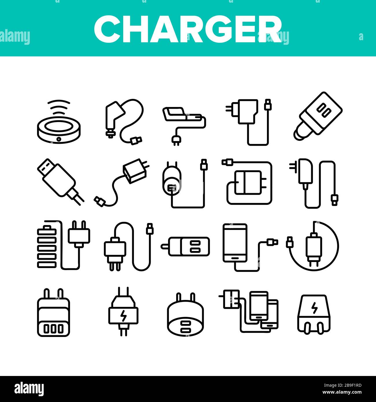 Accessory black car collection Stock Vector Images - Alamy