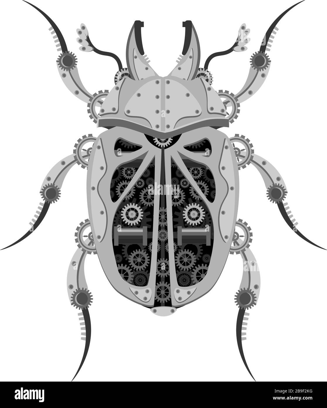 Vector beetle robot. Mechanical a white isolated Stock Vector Image & Art Alamy