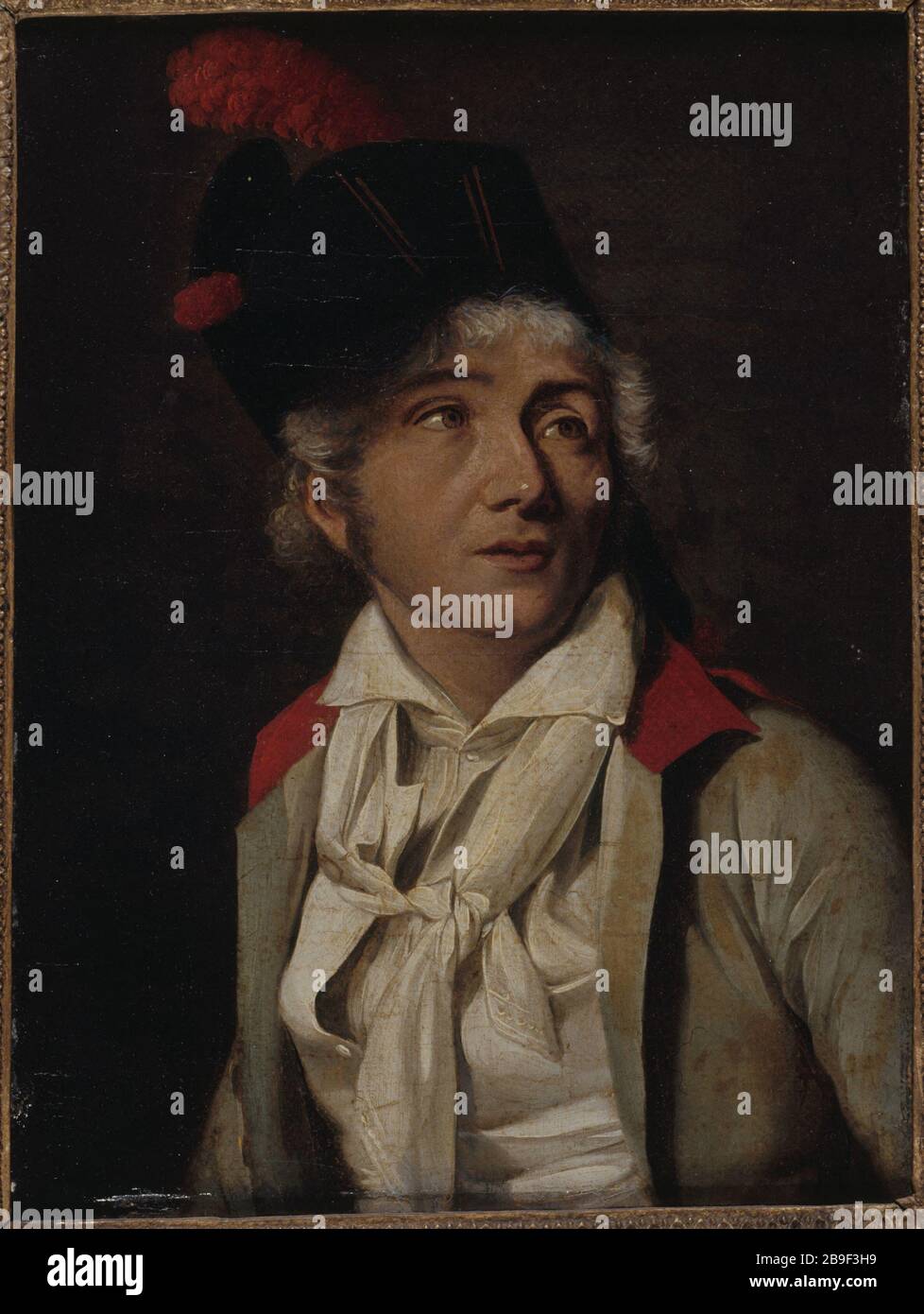 PORTRAIT OF AN ACTOR Louis-Léopold Boilly (1761-1845). 'Portrait d'un acteur'. Huile sur toile. Paris, musée Carnavalet. Stock Photo