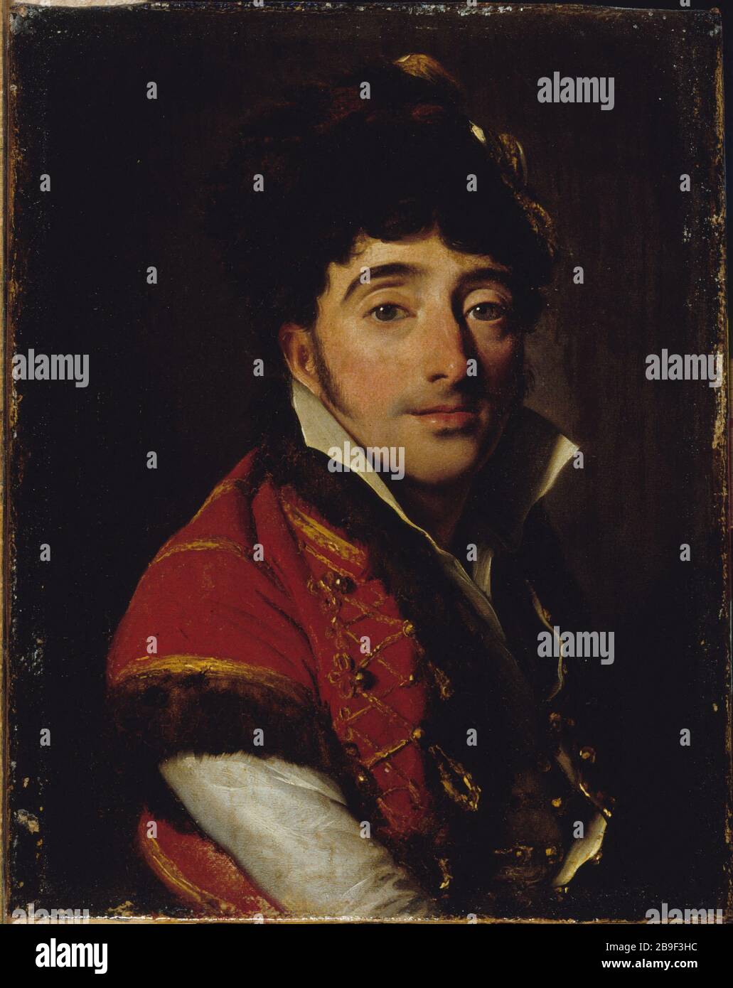 PORTRAIT OF ACTOR Louis-Léopold Boilly (1761-1845). 'Portrait d'acteur'. Huile sur toile. Paris, musée Carnavalet. Stock Photo