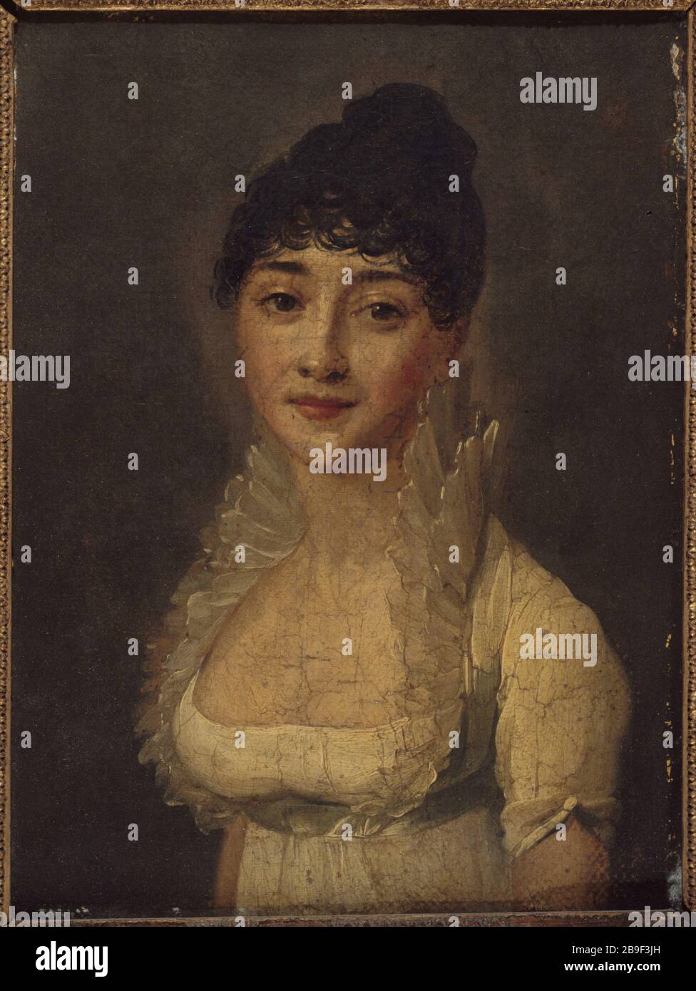 PORTRAIT OF A LADY Louis-Léopold Boilly (1761-1845). 'Portrait de femme'. Huile sur toile. Paris, musée Carnavalet. Stock Photo