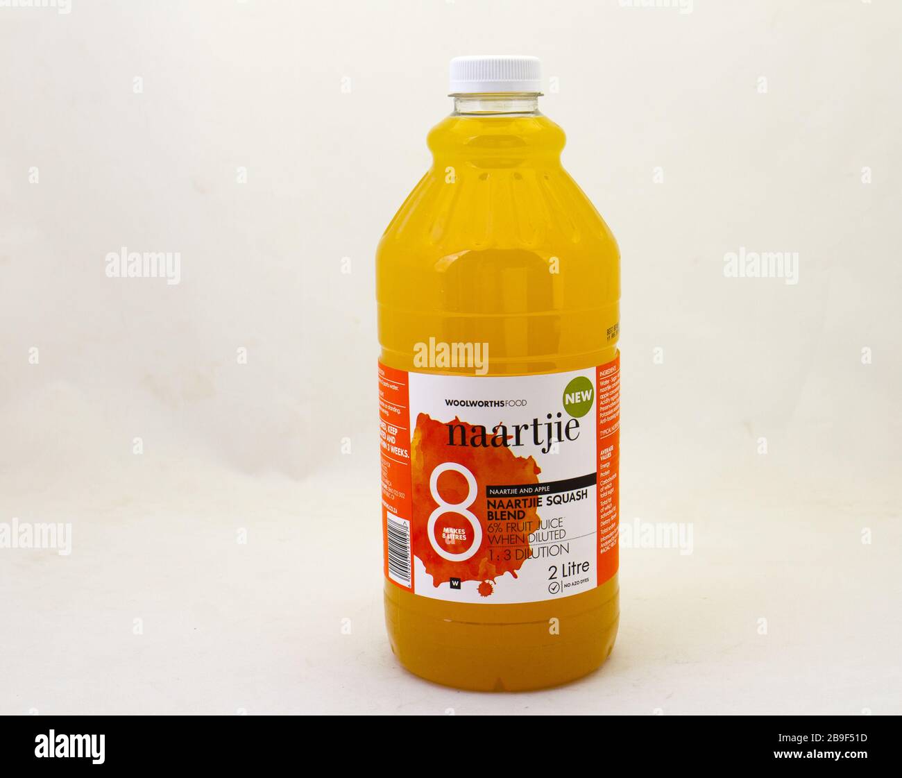 Alberton, South Africa a bottle of Woolworths Food naartjie squash