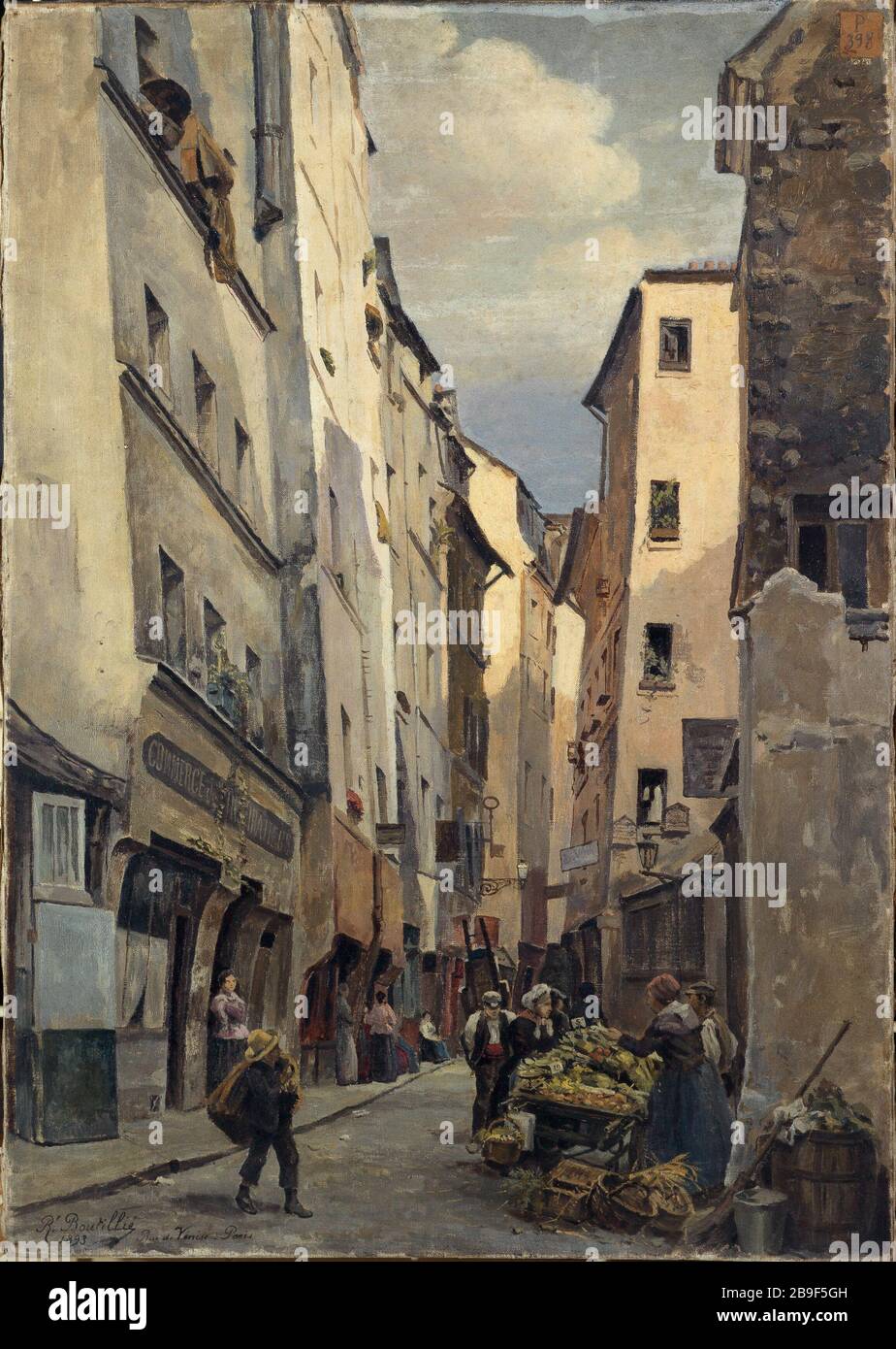 The street of Venice Raphaël Boutillié (né en 1866). 'La rue de Venise'. Huile sur toile, 1893. Paris, musée Carnavalet.Raphaël Boutillié (1866-19..) Stock Photo