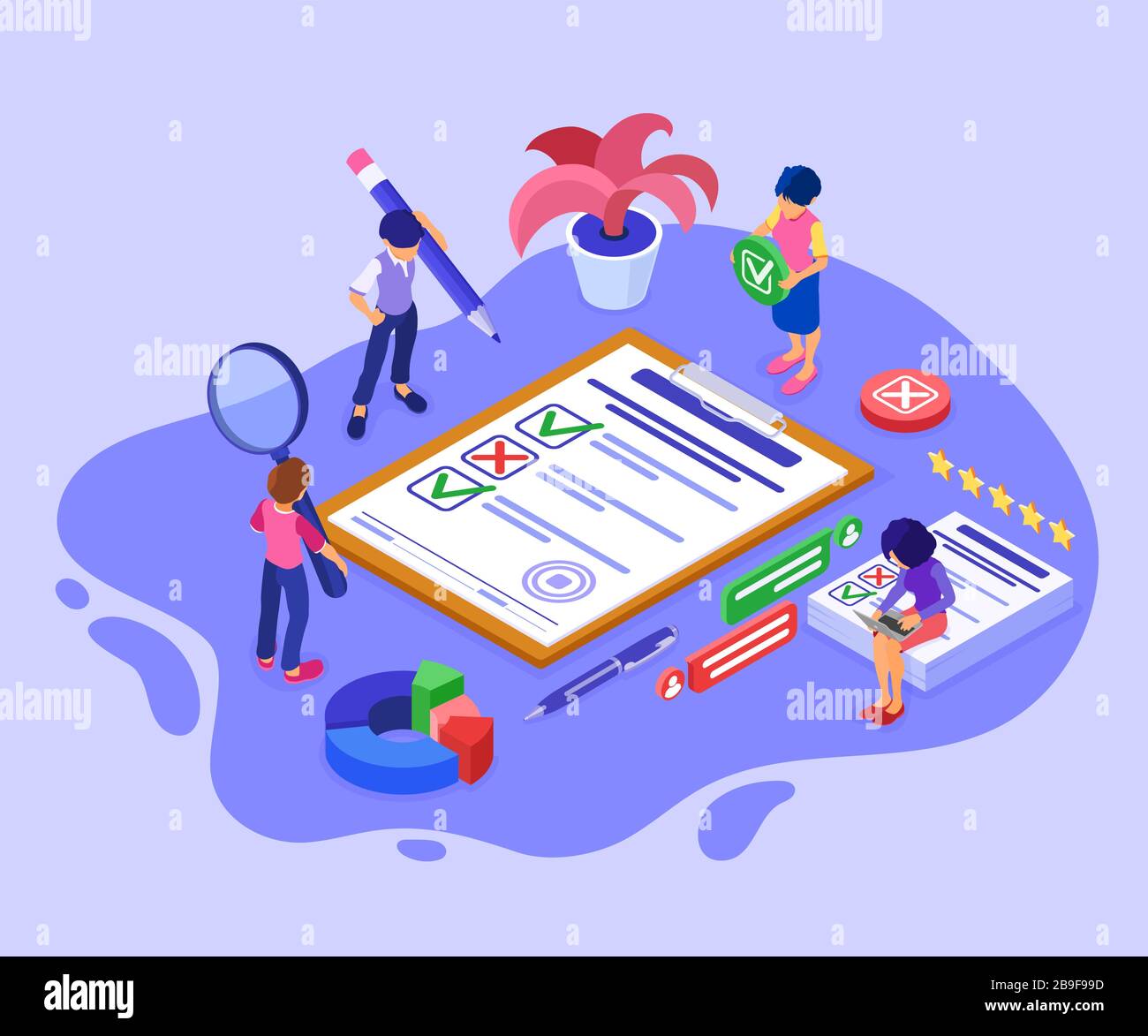 Survey Questionnaire or Test Form Stock Vector Image & Art - Alamy