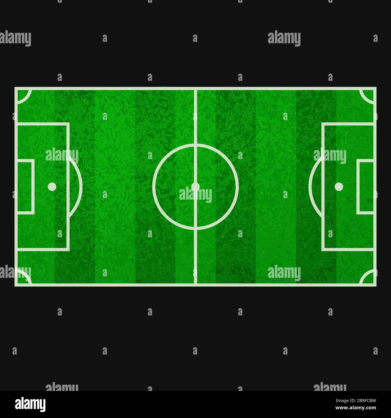 Realistic Soccer Field Top View Stock Vector Image Art Alamy