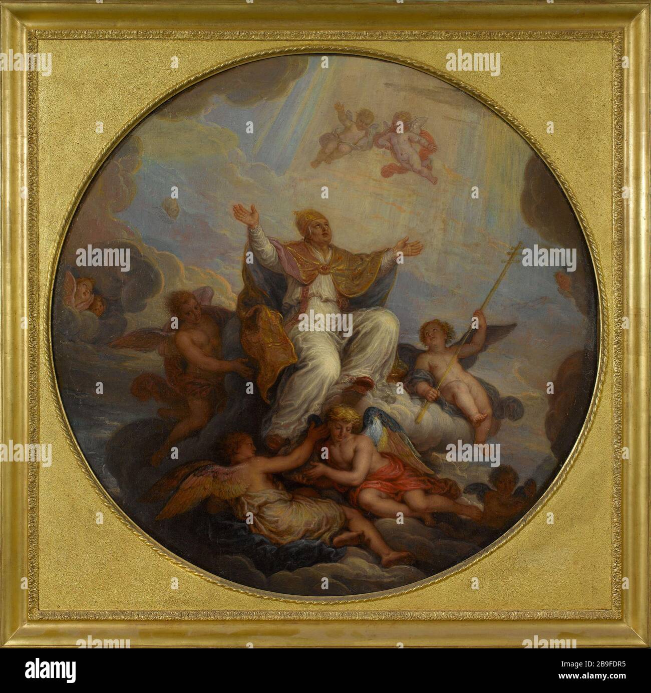 SAINT GREGOIRE REMOVED IN THE SKY Michel Corneille, dit le Vieux