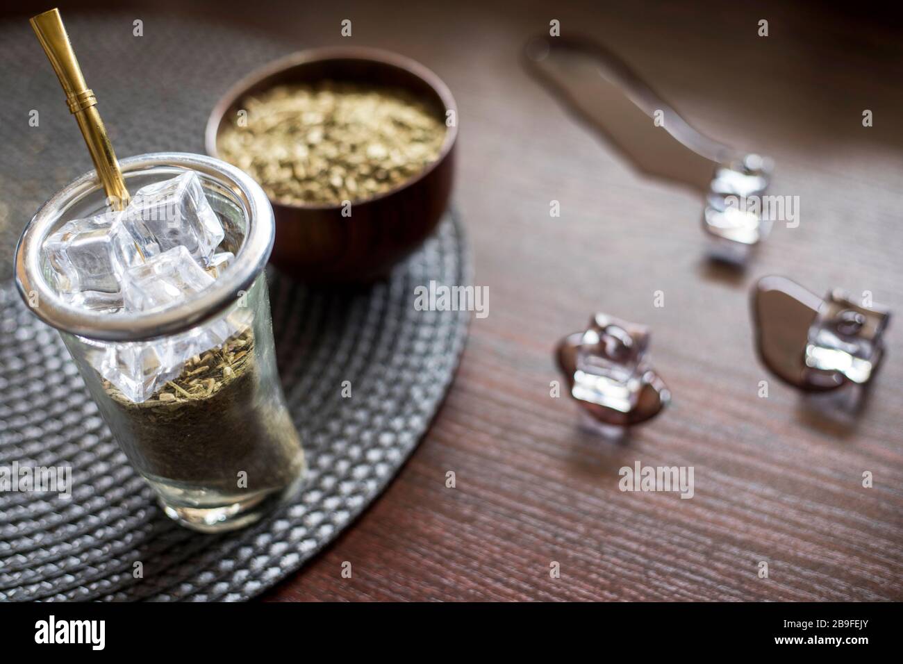 Terere, Frozen yerba mate drink. Cold yerba mate Stock Photo - Alamy
