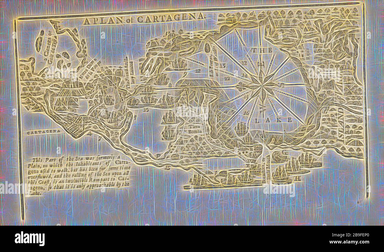 Map Of Roshar Urithiru A Plan Of Cartagena, Woodcut, 1740 March, Page, 201, Volume 10, March 1740,  Reimagined By Gibon, Design Of Warm Cheerful Glowing Of Brightness And  Light Rays Radiance. Classic Art Reinvented With A