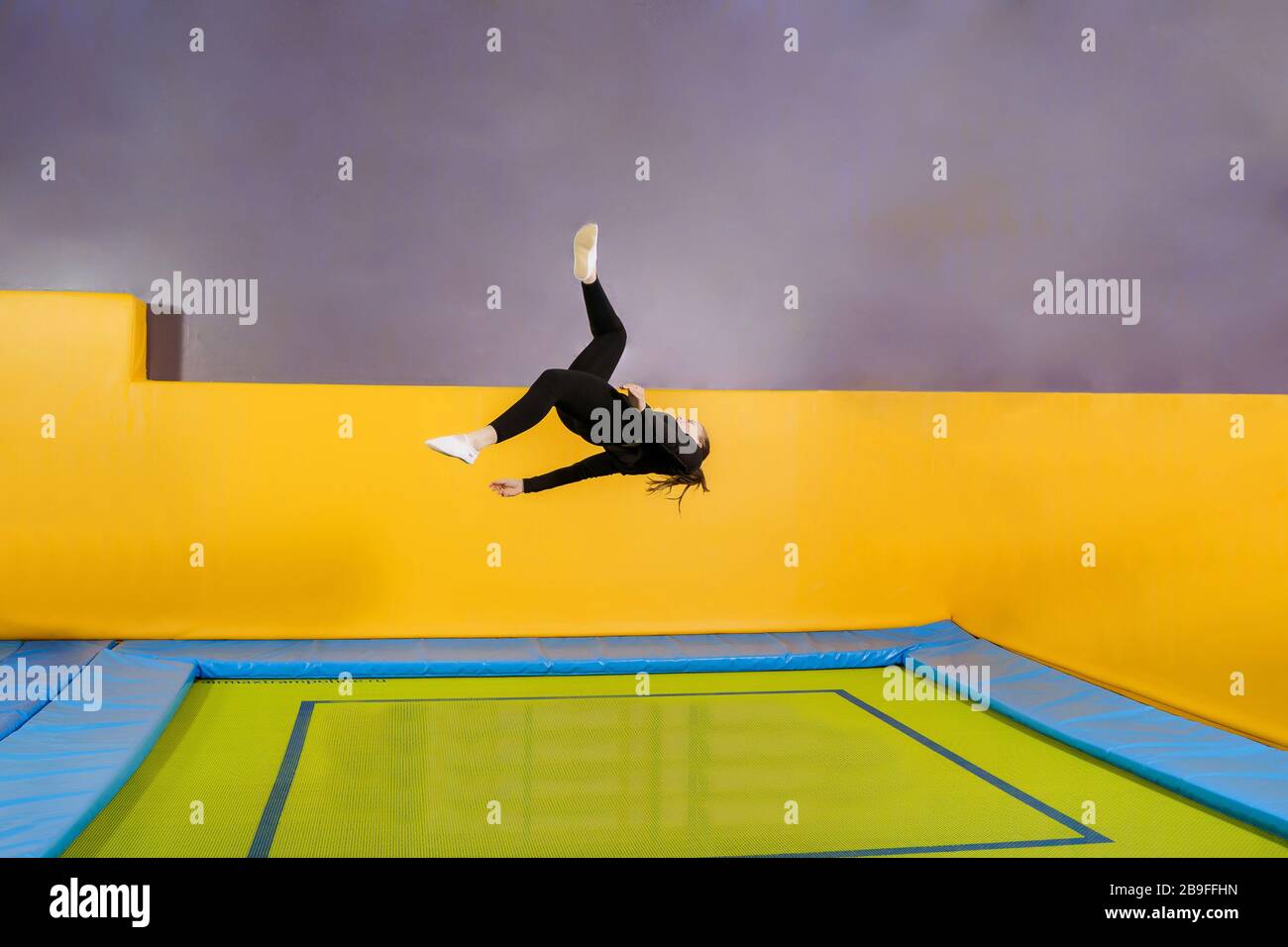 Trampoline woman fitness hi-res stock photography and images - Page 2 -  Alamy