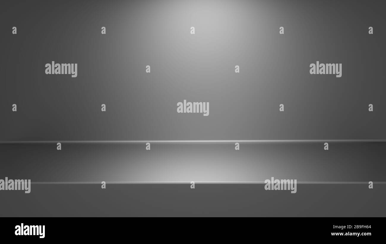 Empty modern grey gradients studio with light spot background for copy space display product of present content advertising banner product design Stock Photo