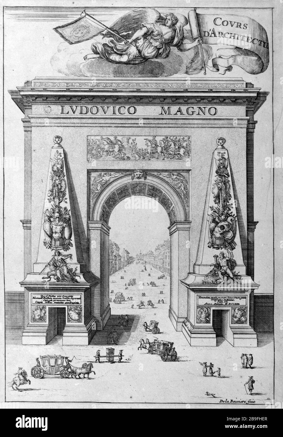 Porte saint denis paris gravure hi-res stock photography and images - Alamy