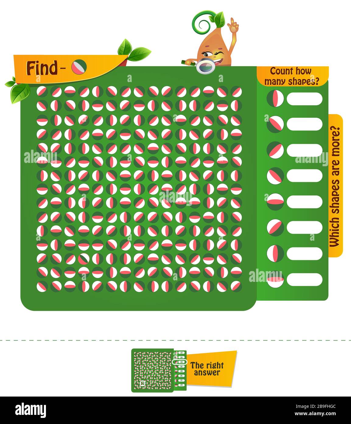 educational game, brainteaser for kids and adults. development of