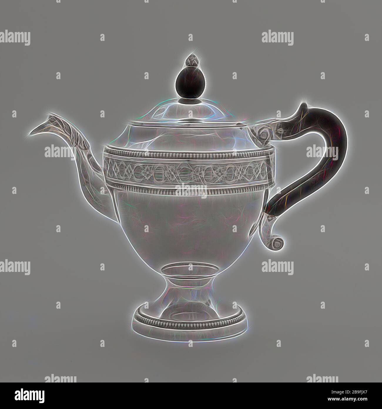 Silver teapot engraved hi-res stock photography and images - Alamy