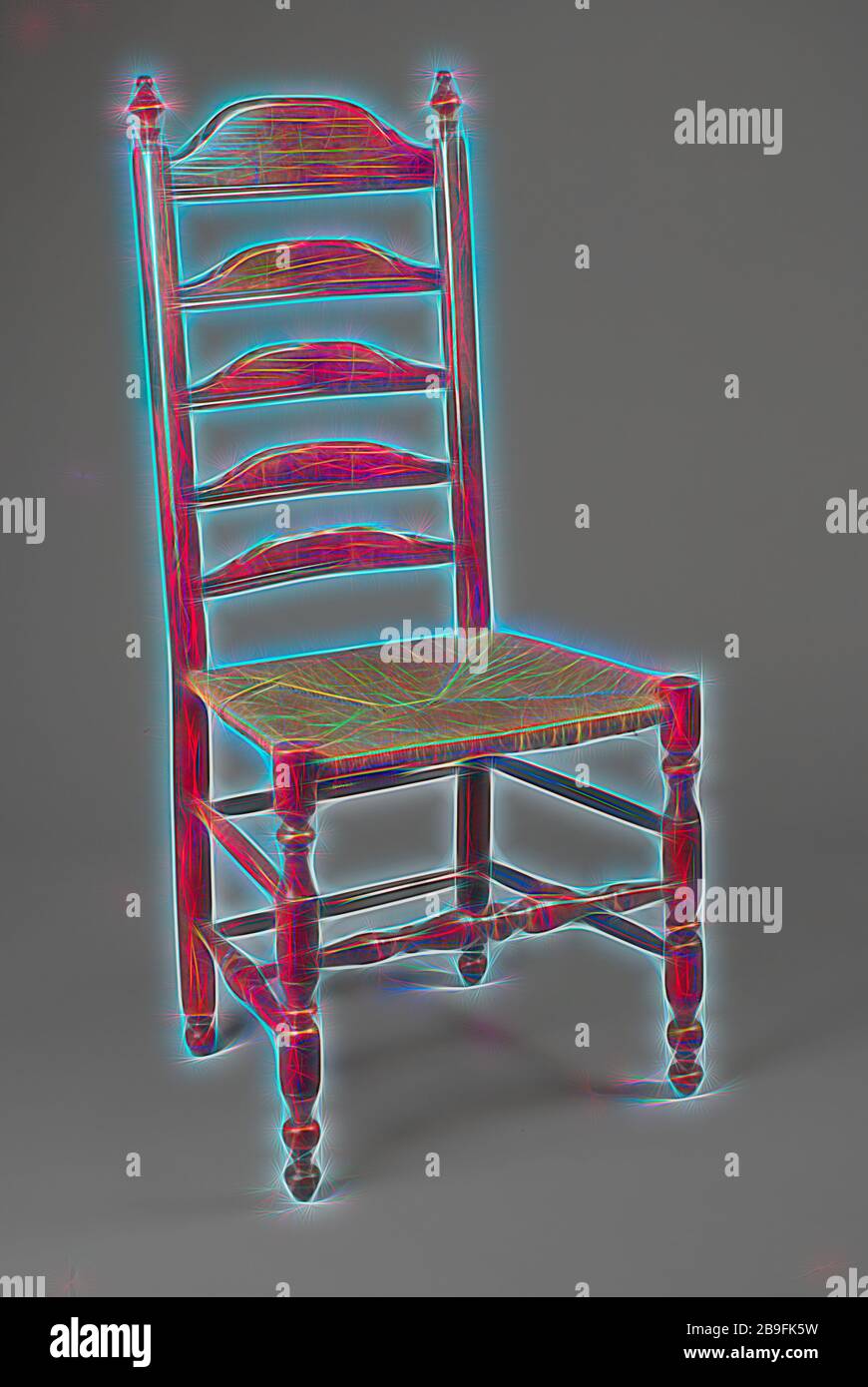 Cherry wood button chair, knob seat chair furniture furniture interior design wood cherry beech