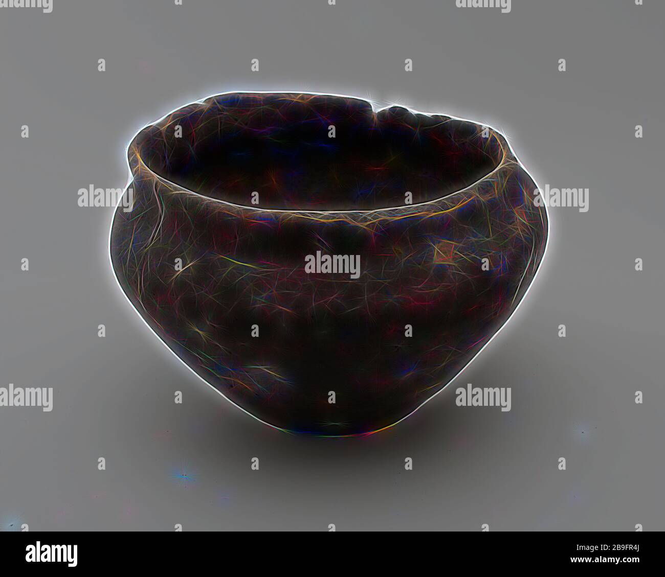 Conical shaped pot on stand with upright neck, Roman indigenous pottery