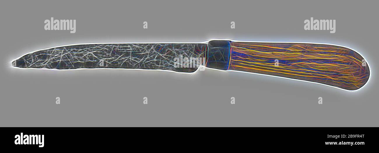 Circle Sh Cutlery Straight Blade Floral Design Knife