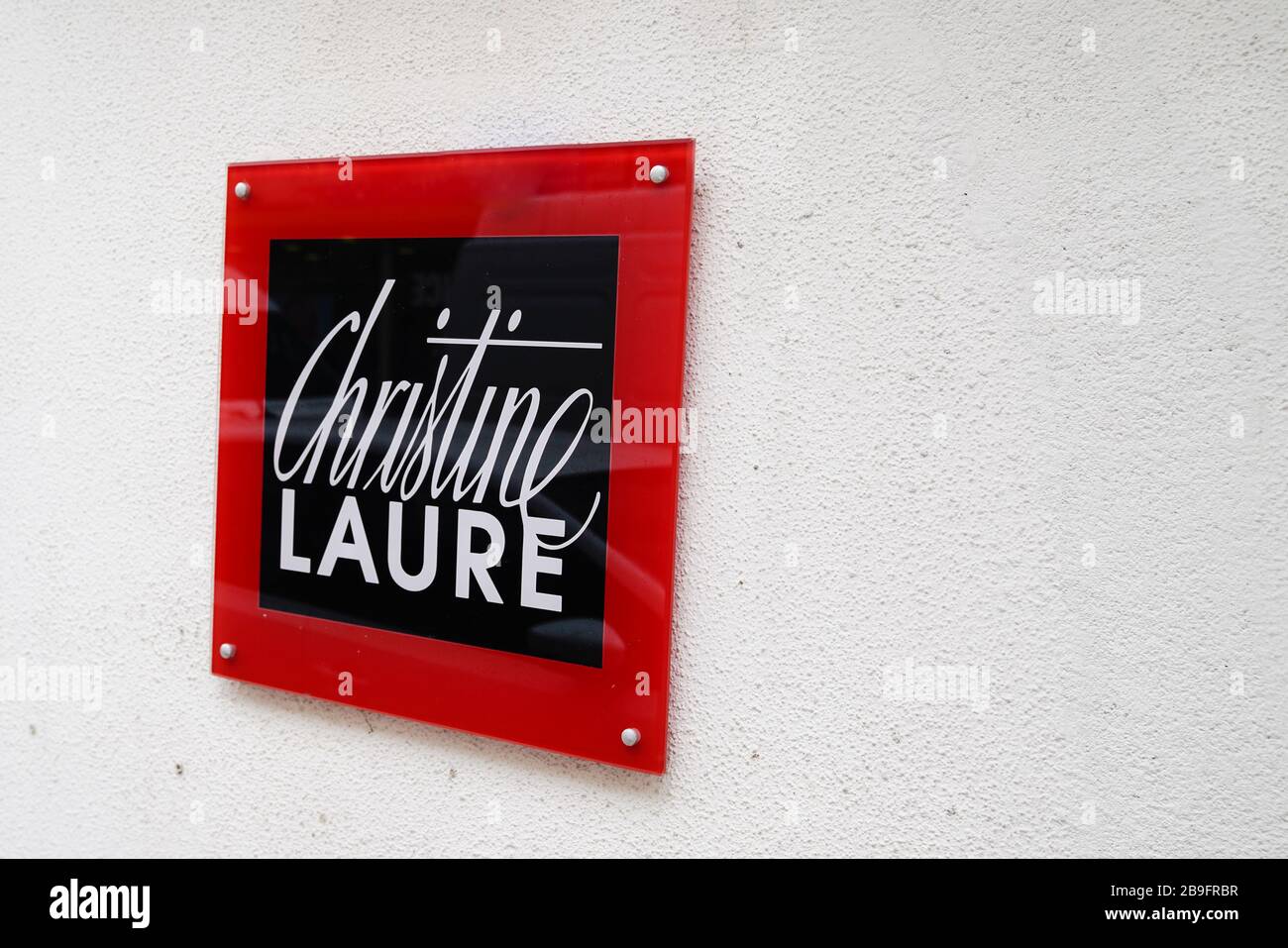 Bordeaux , Aquitaine / France - 02 21 2020 : Christine Laure logo store  sign brand shop women clothing Stock Photo - Alamy