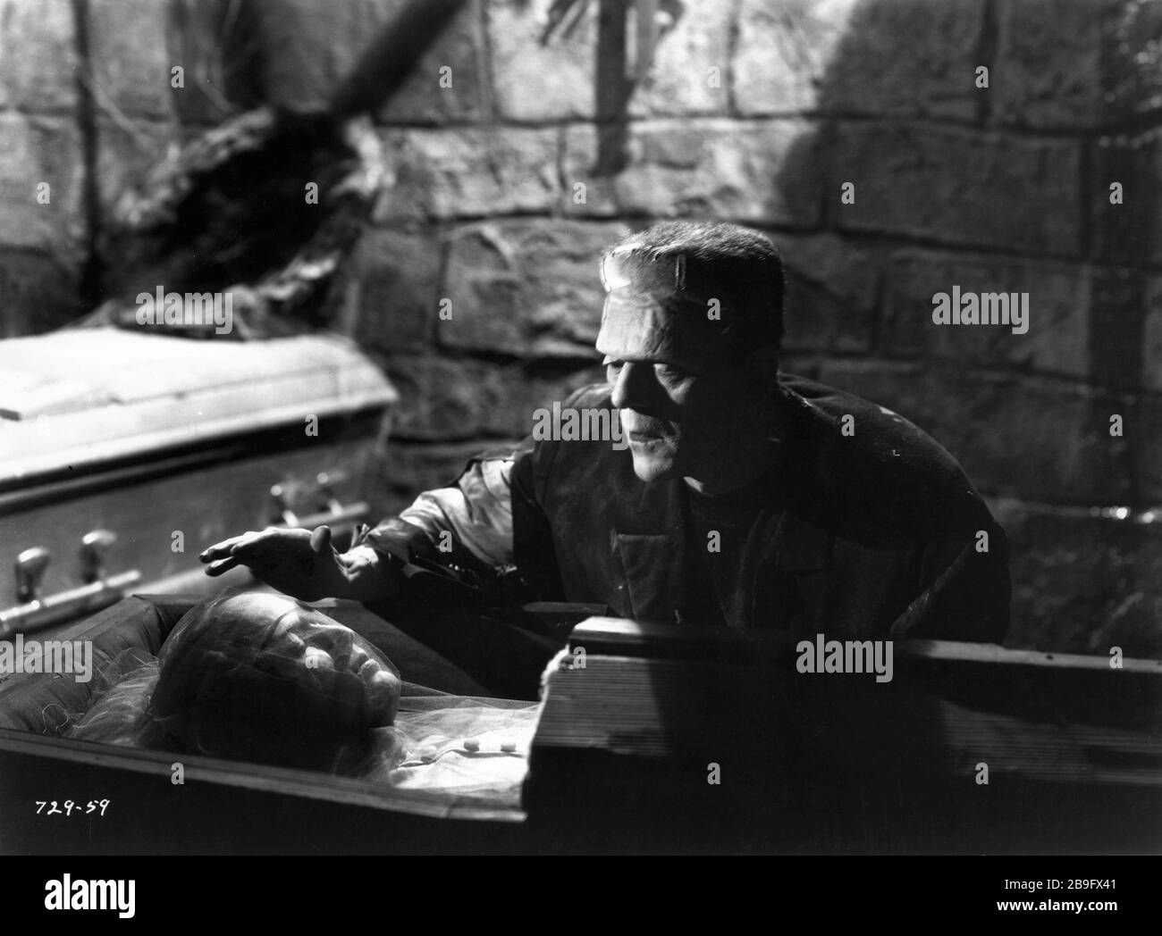 ELSA LANCHESTER as the Monster's Mate and BORIS KARLOFF as the Monster ...
