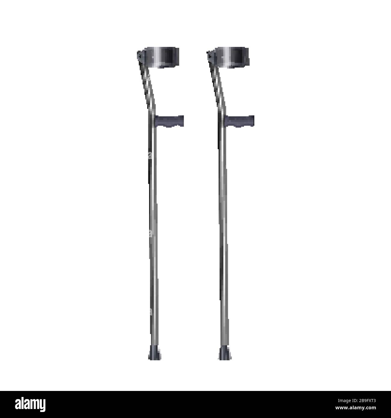Crutches For Patient Legs Rehabilitation Vector Stock Vector Image & Art Alamy