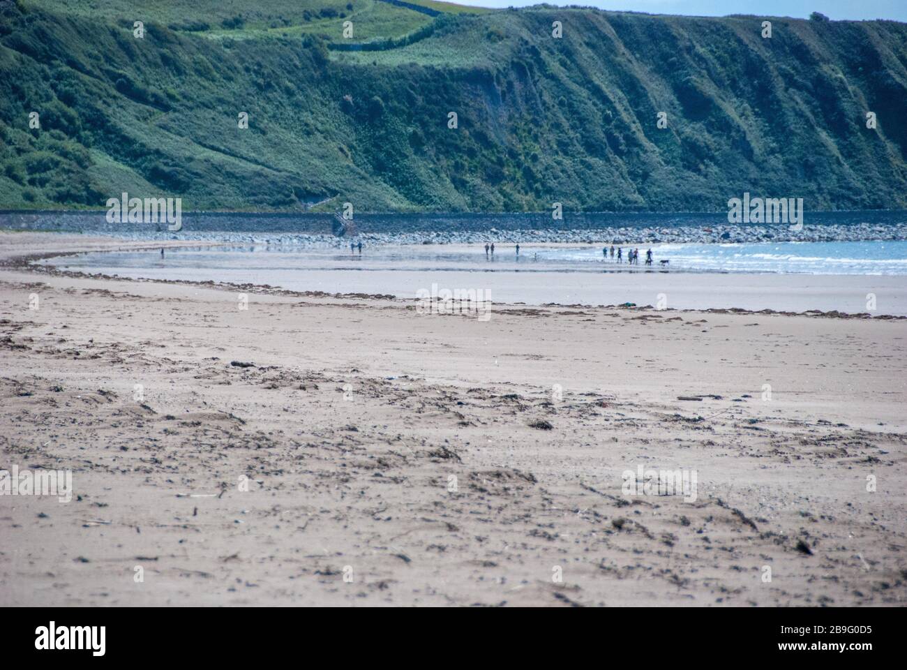 Beaches near Aberdyfi in Wales Stock Photo