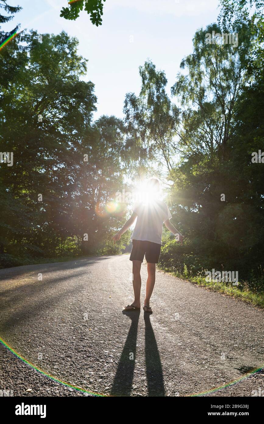 Back to the lens standing hi-res stock photography and images - Alamy