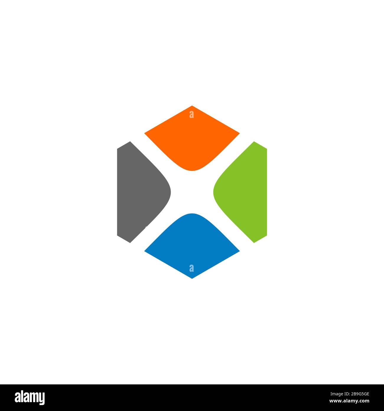 X Letter Hexagonal Logo Template Illustration Design. Vector EPS 10 ...