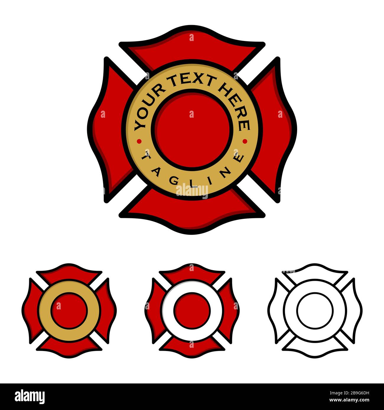 Fire department badge Cut Out Stock Images & Pictures - Alamy
