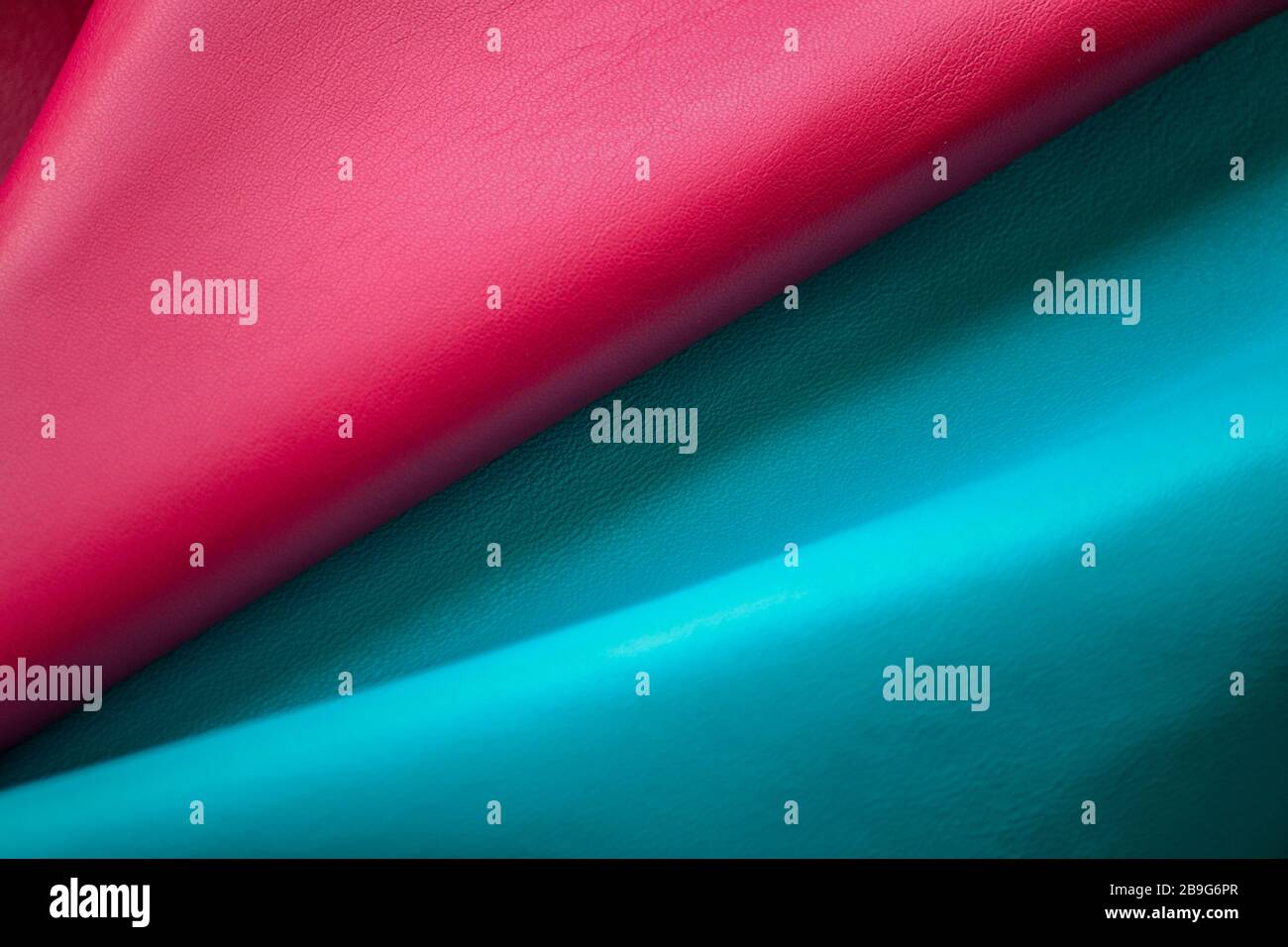 Pink and blue soft leather texture background Stock Photo