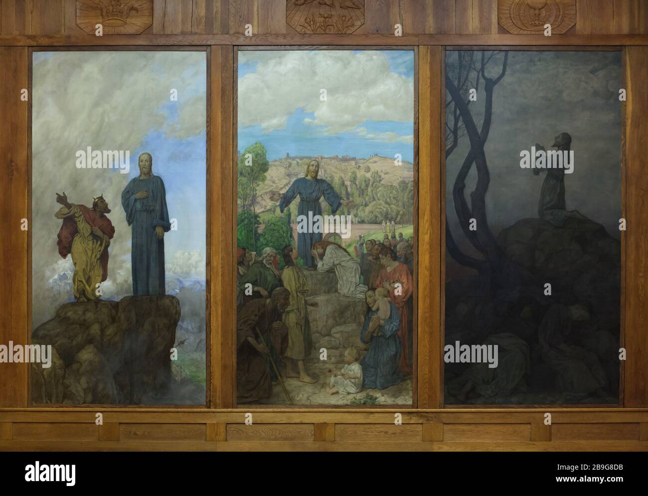 Bible Jesus Satan Mountain High Resolution Stock Photography and Images