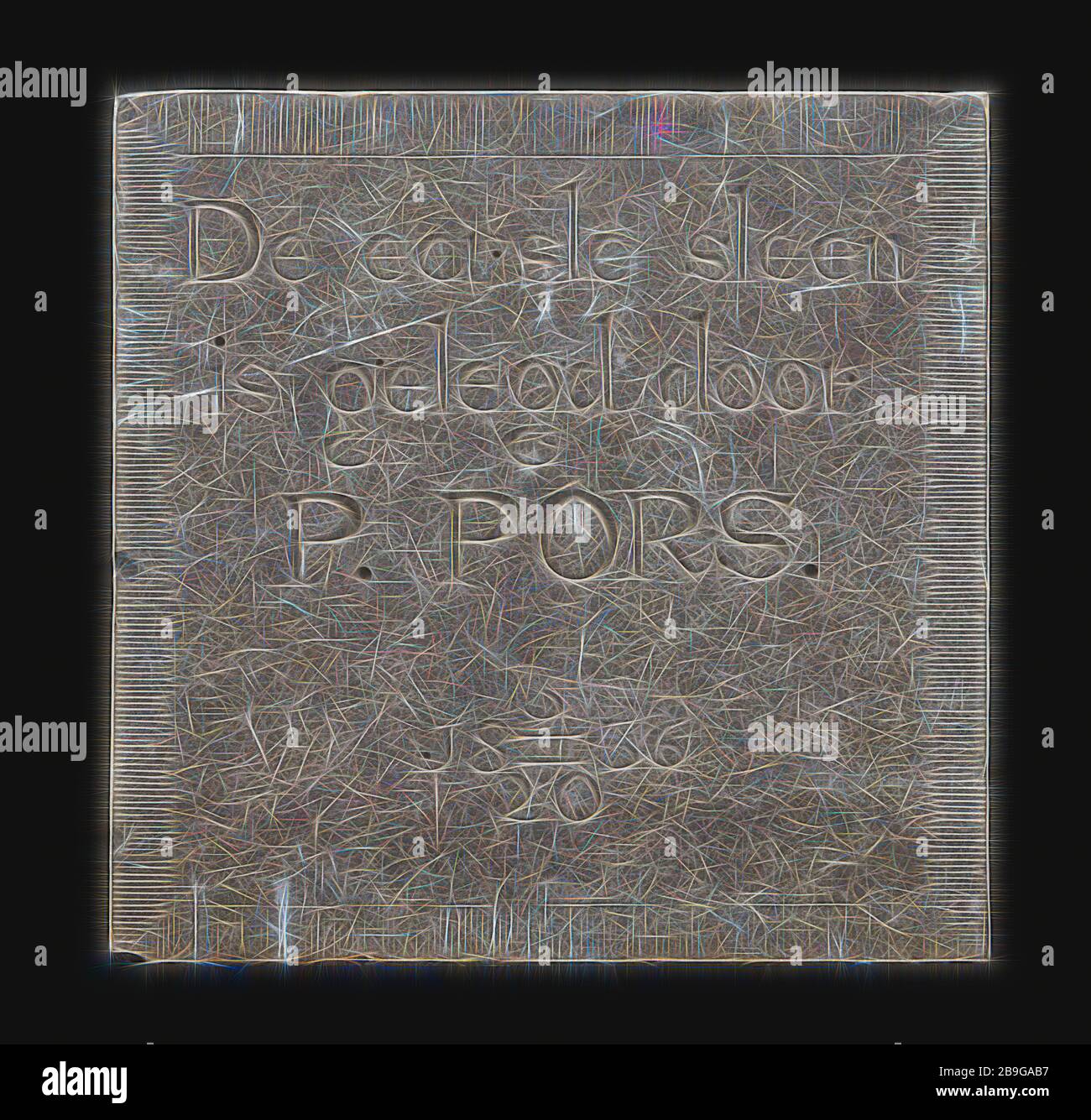 Facade stone with text The first stone ... Pors ... 1836, facing brick ...