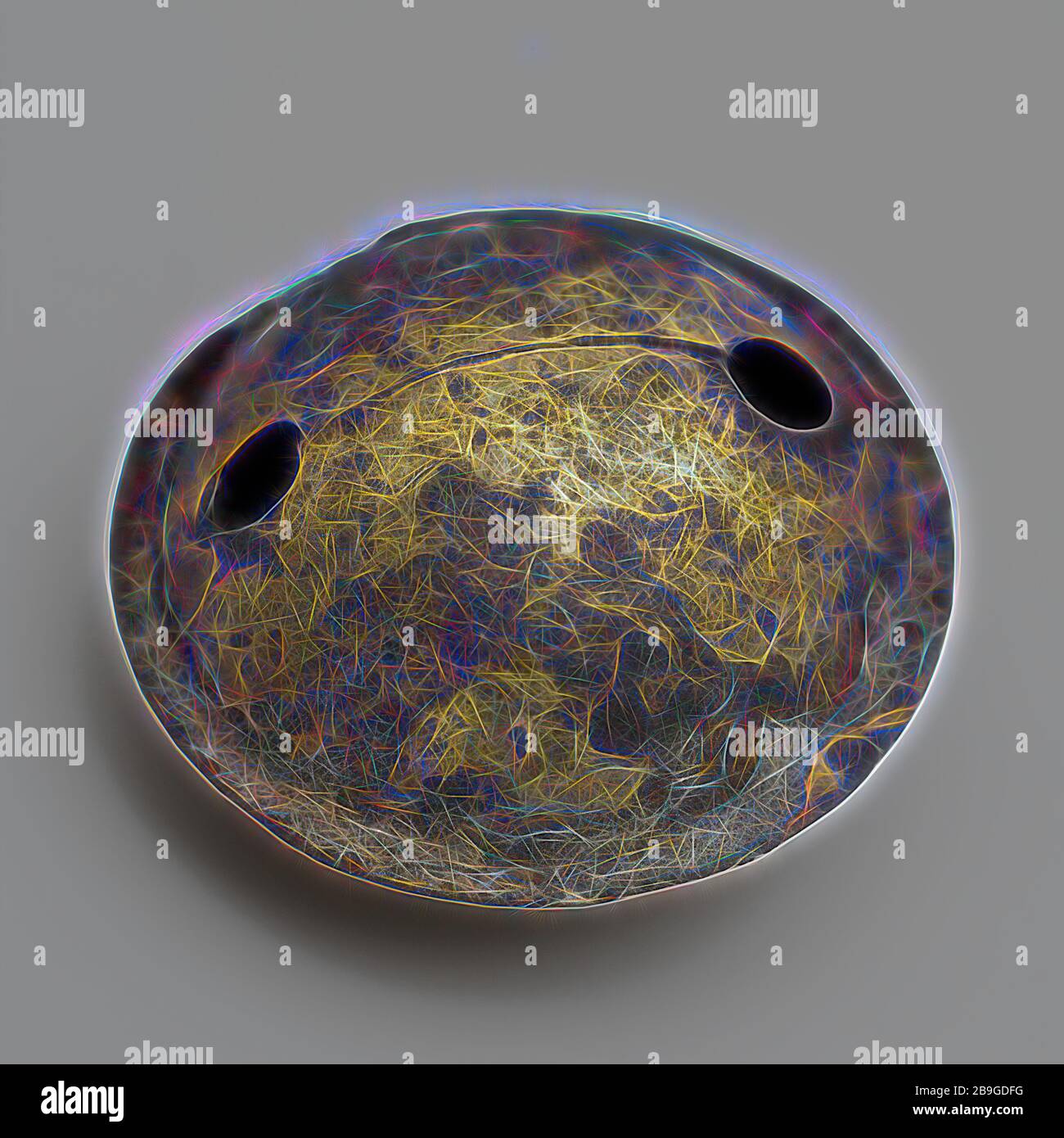 Copper bell of rattle, musical instrument or horse harness, bell sound ...