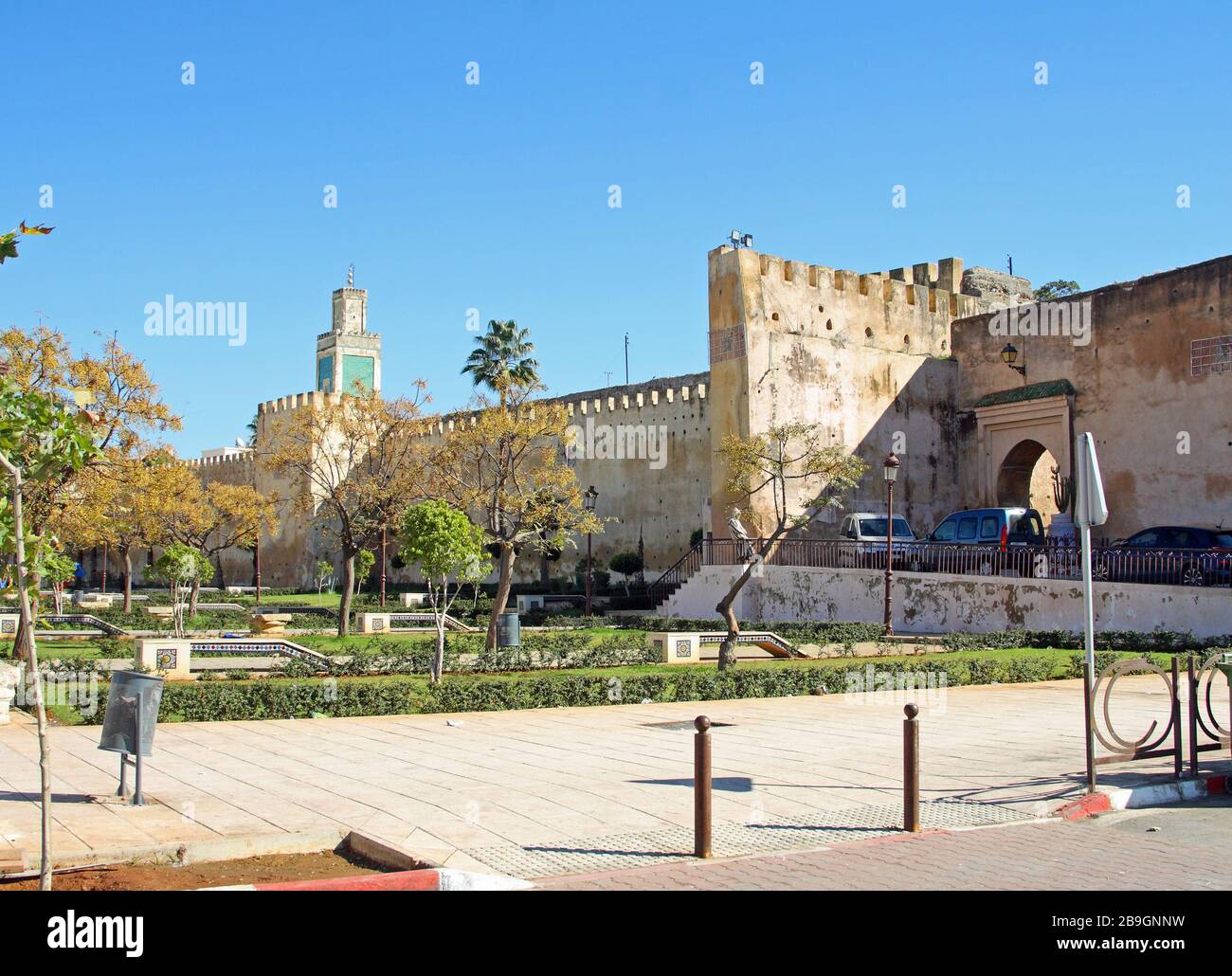 City walls, in the medina of Meknes, Morocco Stock Photo