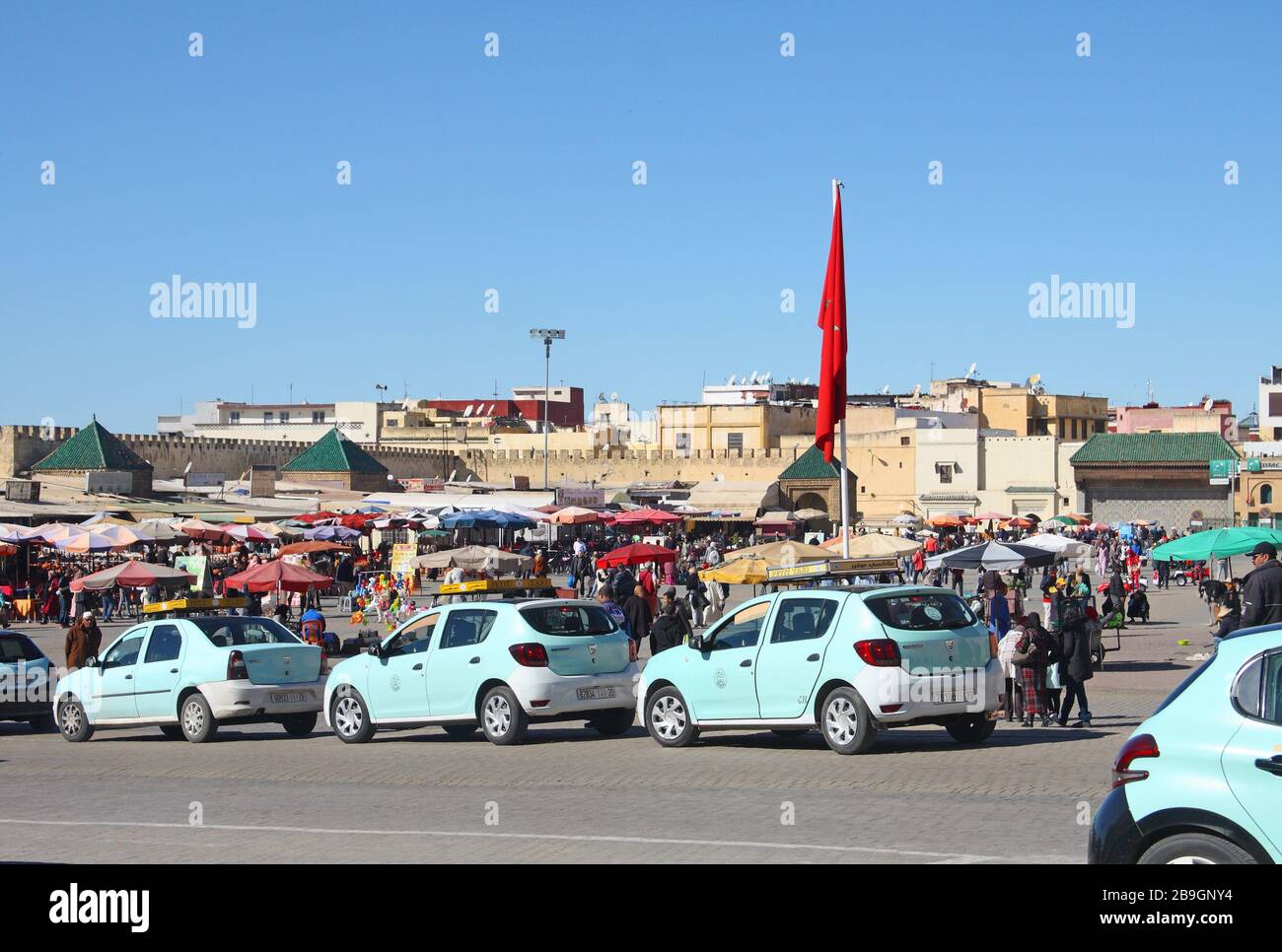 El Hedim Square, Meknes, Morocco Stock Photo