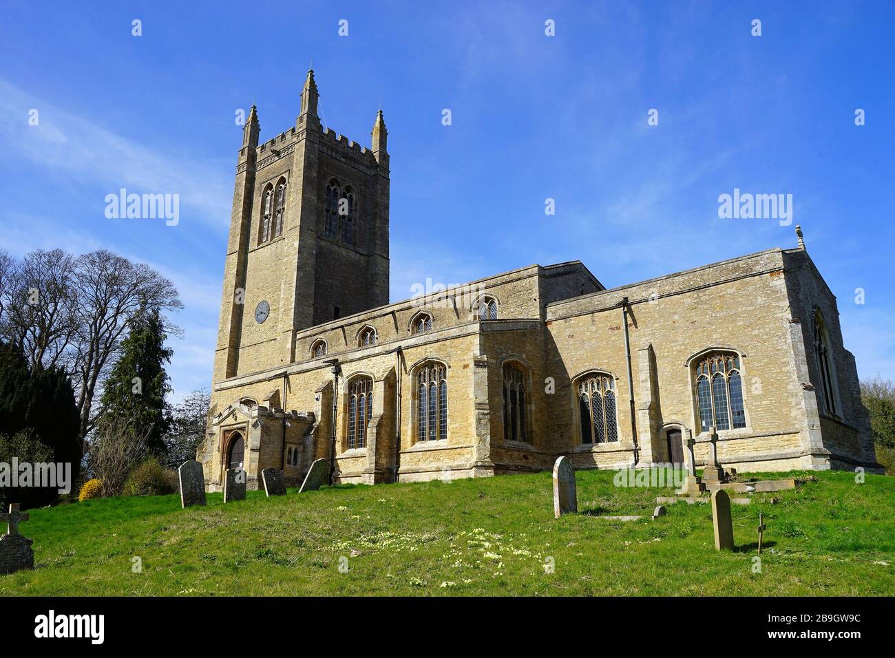 All Saints Church at Odell, Bedfordshire Stock Photo Alamy