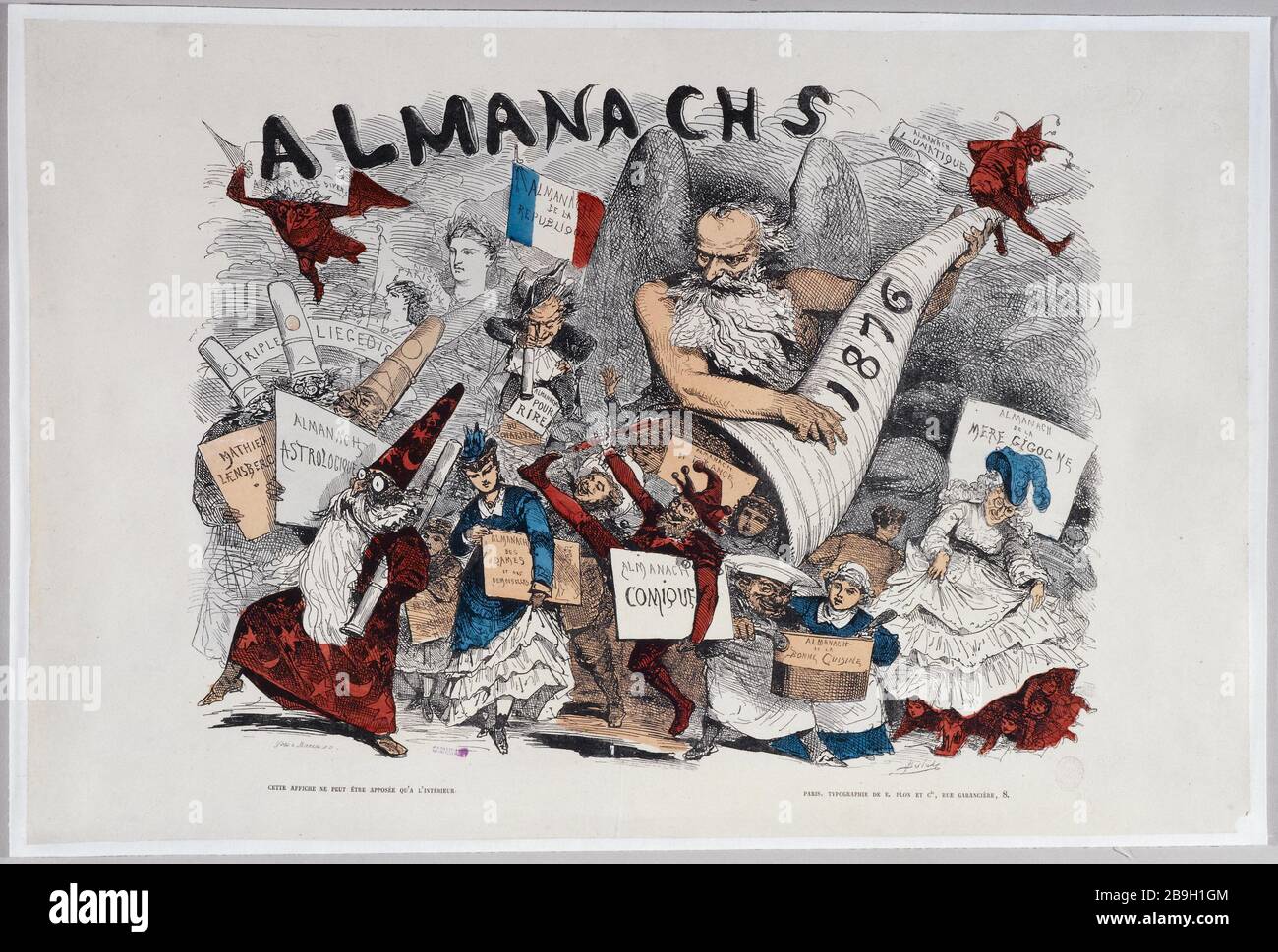 ALMANACHS, 1876 Berlat ; Imprimerie E. Plon & Cie.