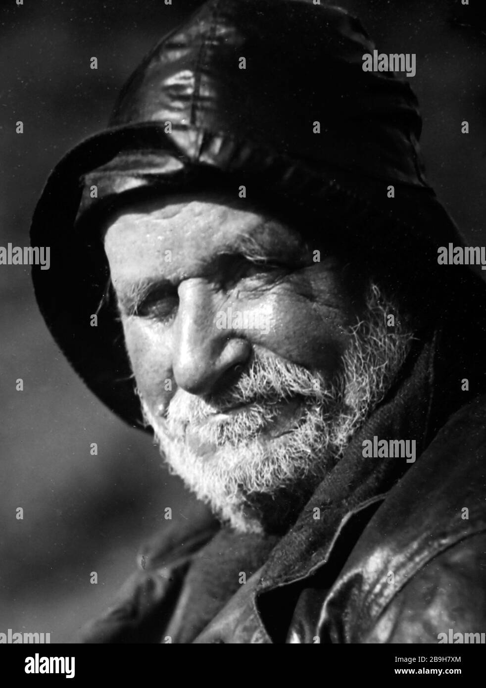 A photograph by Sam Thompson of a Lunesdale fisherman, early 1900s Stock Photo