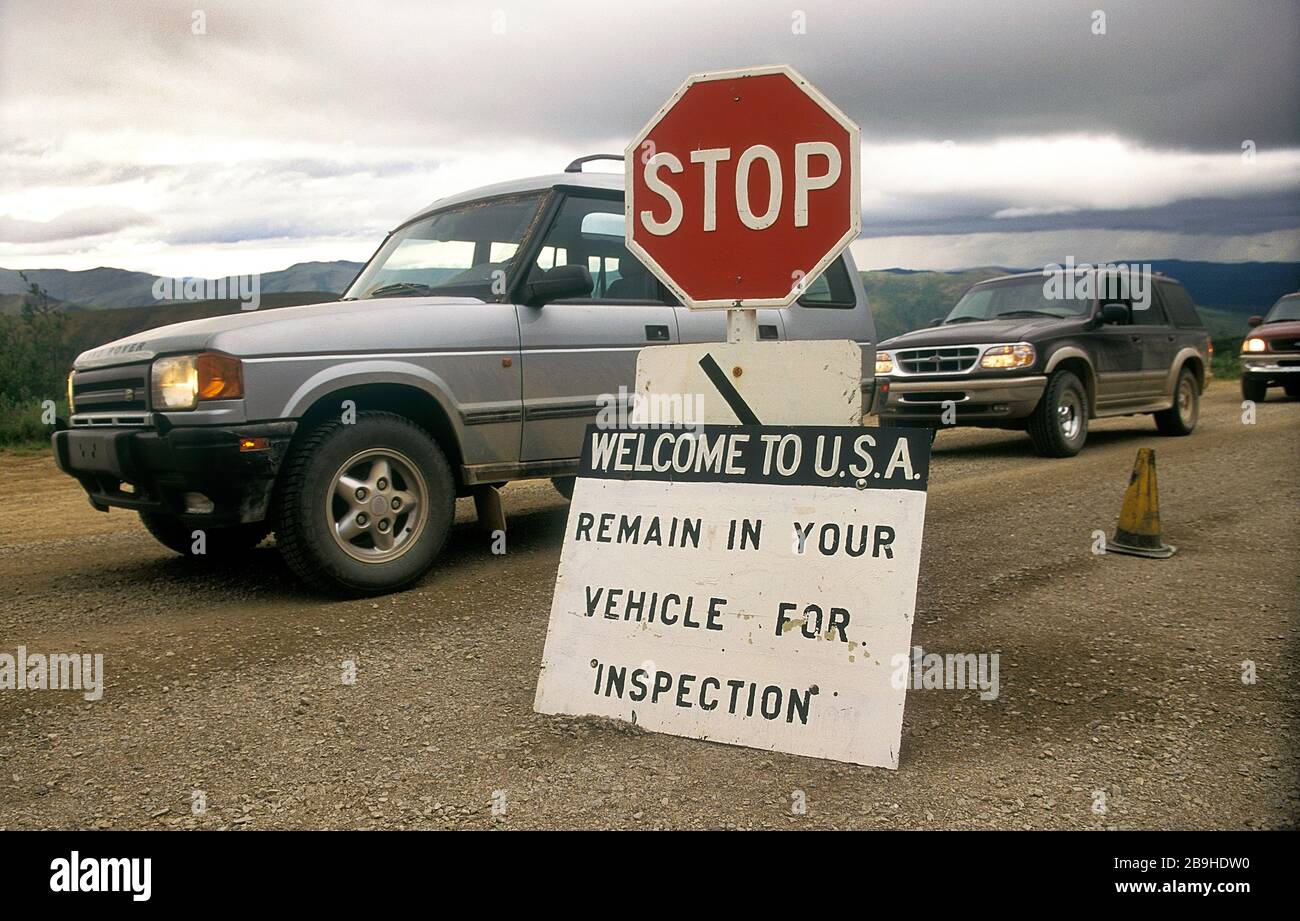 Poker creek us boarder port hi-res stock photography and images 