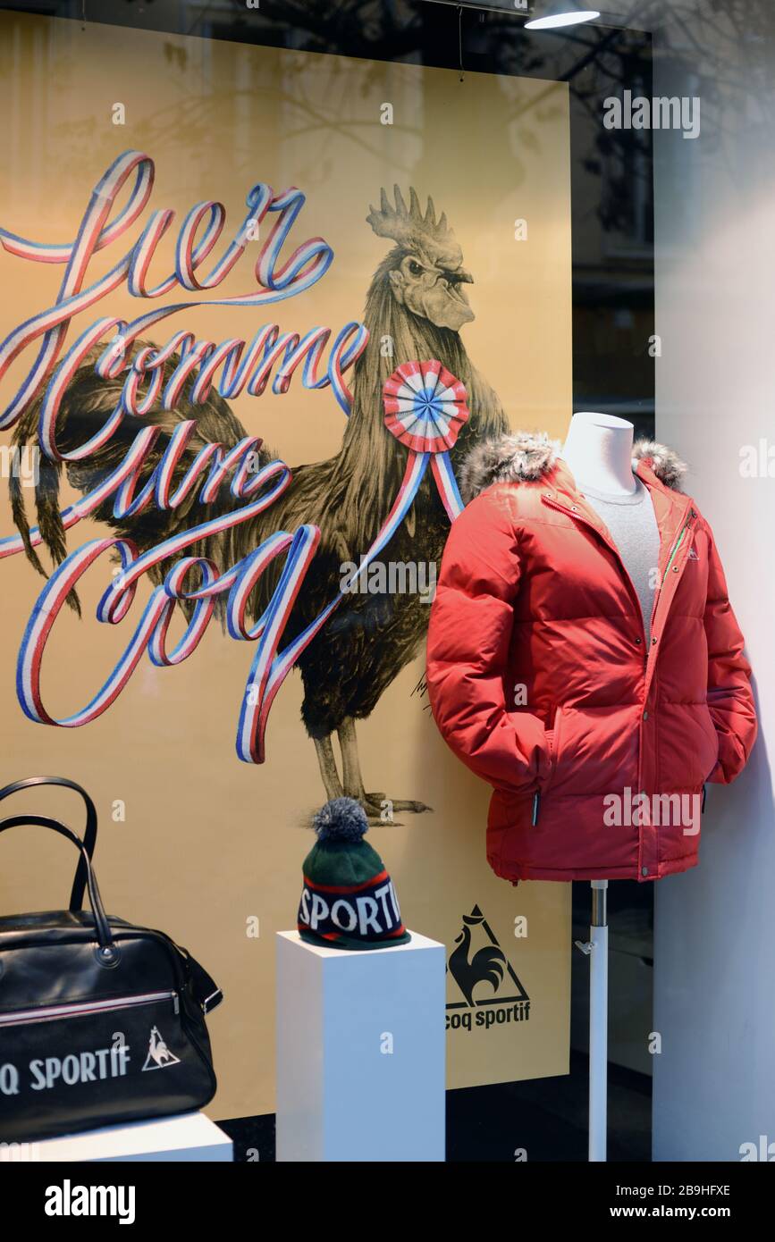 Le Coq Sportif Clothes Shop Sportswear Shop Aix en Provence France Stock Photo Alamy