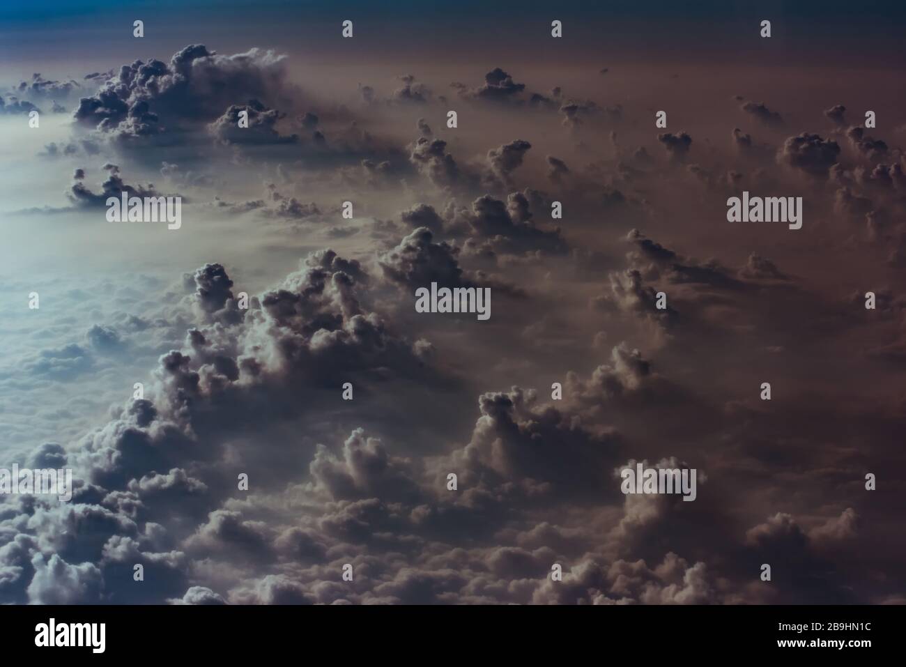 Viewa Inclouds cloud and sky view from the window of an airplane Stock Photo - Alamy