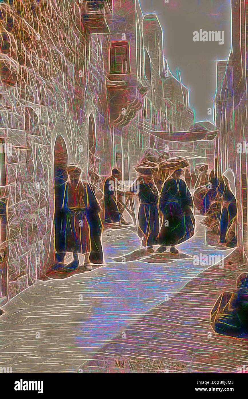 Street scene. (Street leading to the Church of the Nativity). 1898