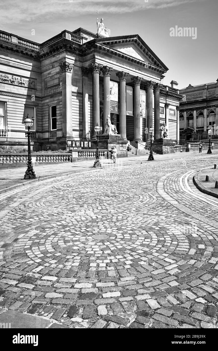 The historic Walker Art Gallery on William Brown Street in Liverpool, England, UK Stock Photo