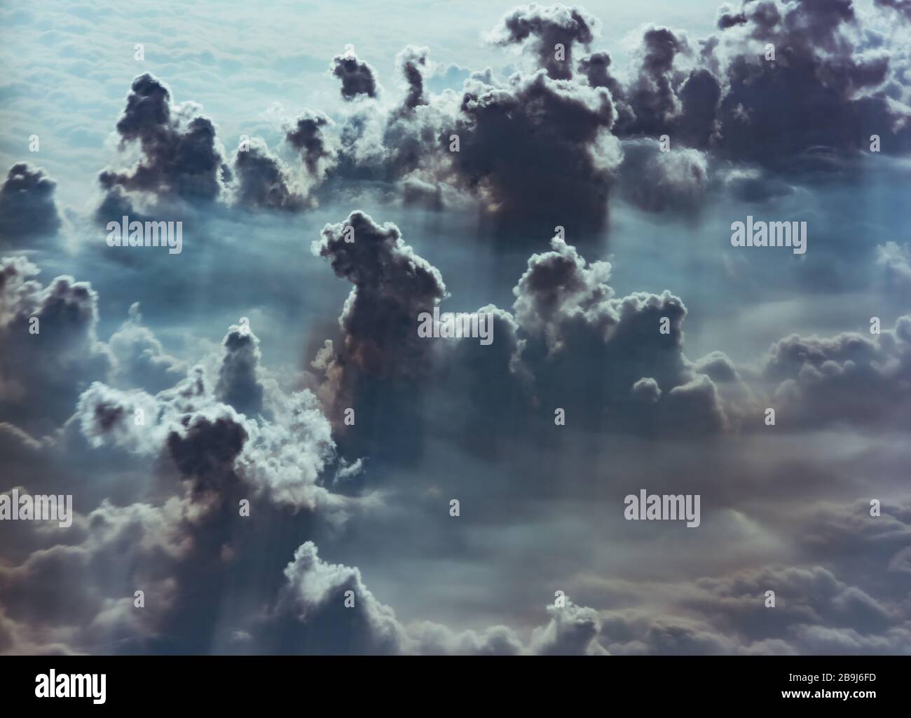 cloud and sky view from the window of an airplane Stock Photo - Alamy