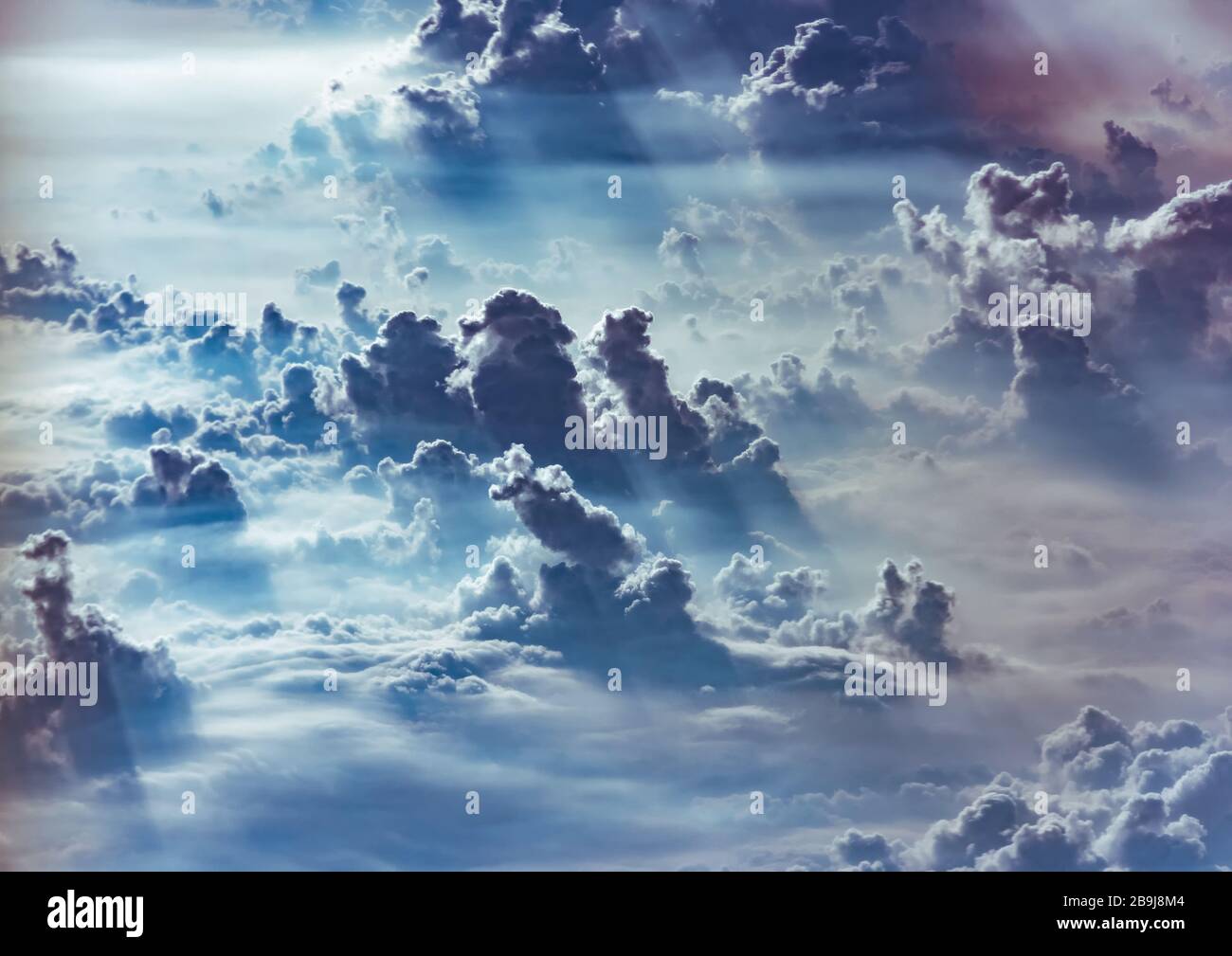 cloud and sky view from the window of an airplane Stock Photo - Alamy