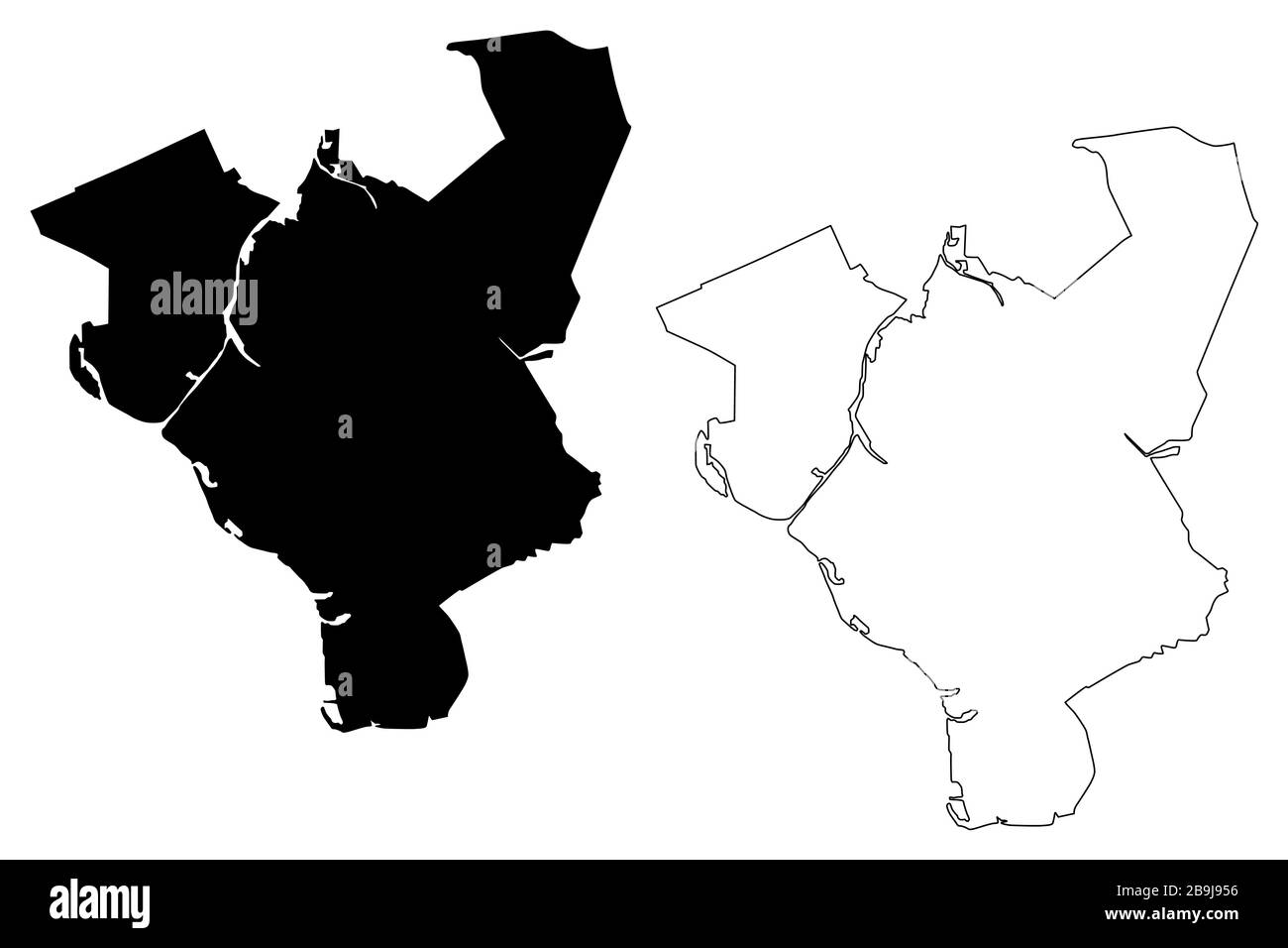 Zwolle City (Kingdom of the Netherlands, Overijssel, Holland) map
