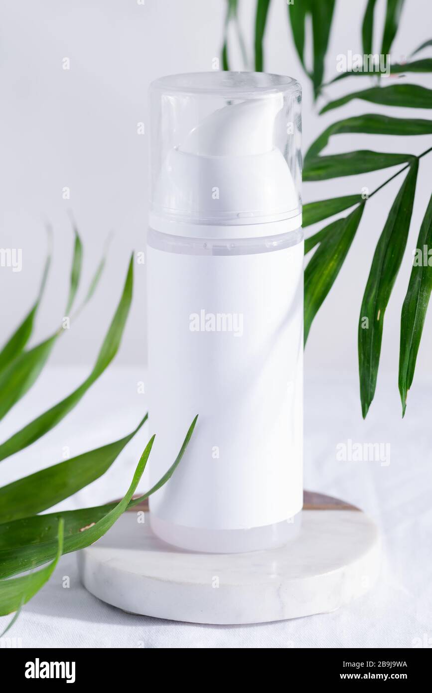 Mock up blank bottle for shaving foarm, cosmetic cream or cleaning