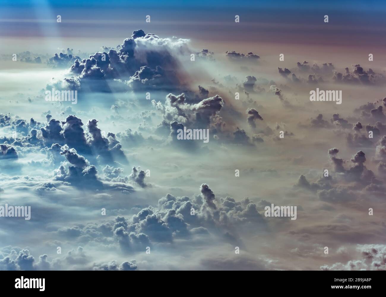 cloud and sky view from the window of an airplane Stock Photo - Alamy