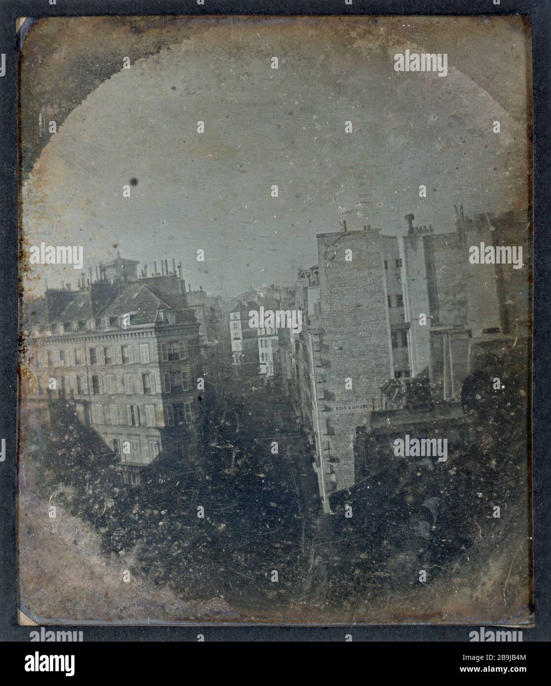 ROOFS OF PARIS Toits de Paris. Daguerréotype d'Itier, vers 1842. Paris, musée Carnavalet. Stock Photo